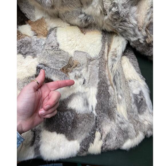 1970s Patchwork Rabbit Fur Jacket - Picture 6 of 8
